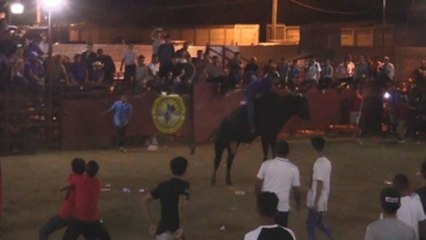 Celebran al Cristo Negro de Esquipulas con montada de toros en Nicaragua