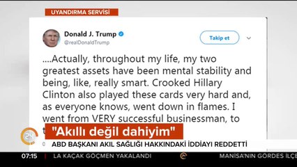 Akıl sağlığı bozuk iddialarını reddetti