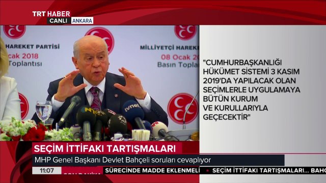 MHP Genel Başkanı Devlet Bahçeli: Yenikapı ruhuyla Recep Tayyip Erdoğan'ı destekleriz