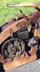 the great invention bike made by wood amazing