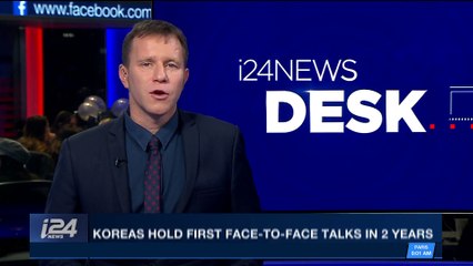 i24NEWS DESK | Koreas hold first face-to-face talks in 2 years  | Tuesday, January 9th 2018