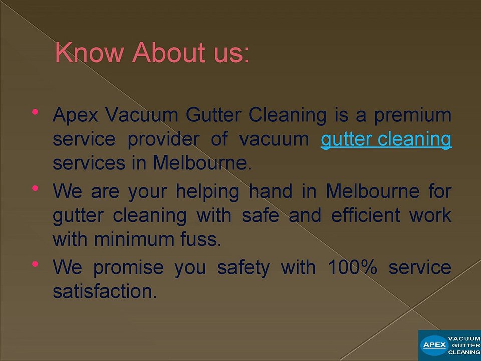 Gutter Cleaning In Melbourne