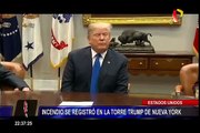 Incendio se registró en la torre Trump de Nueva York