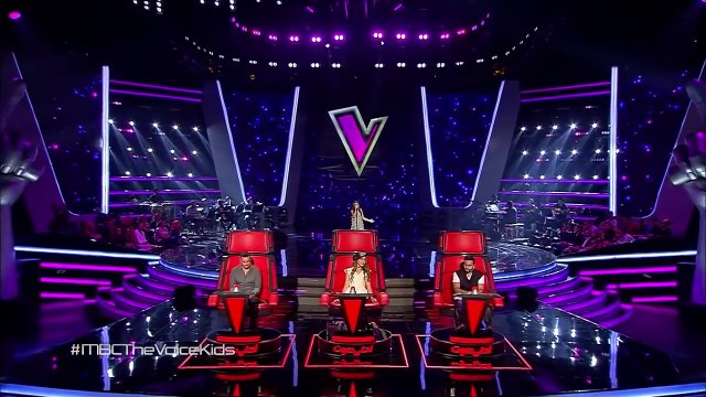 كاظم الساهر يتسبب فى بكاء الطفلة ميريتيا فى ذا فويس كيدز