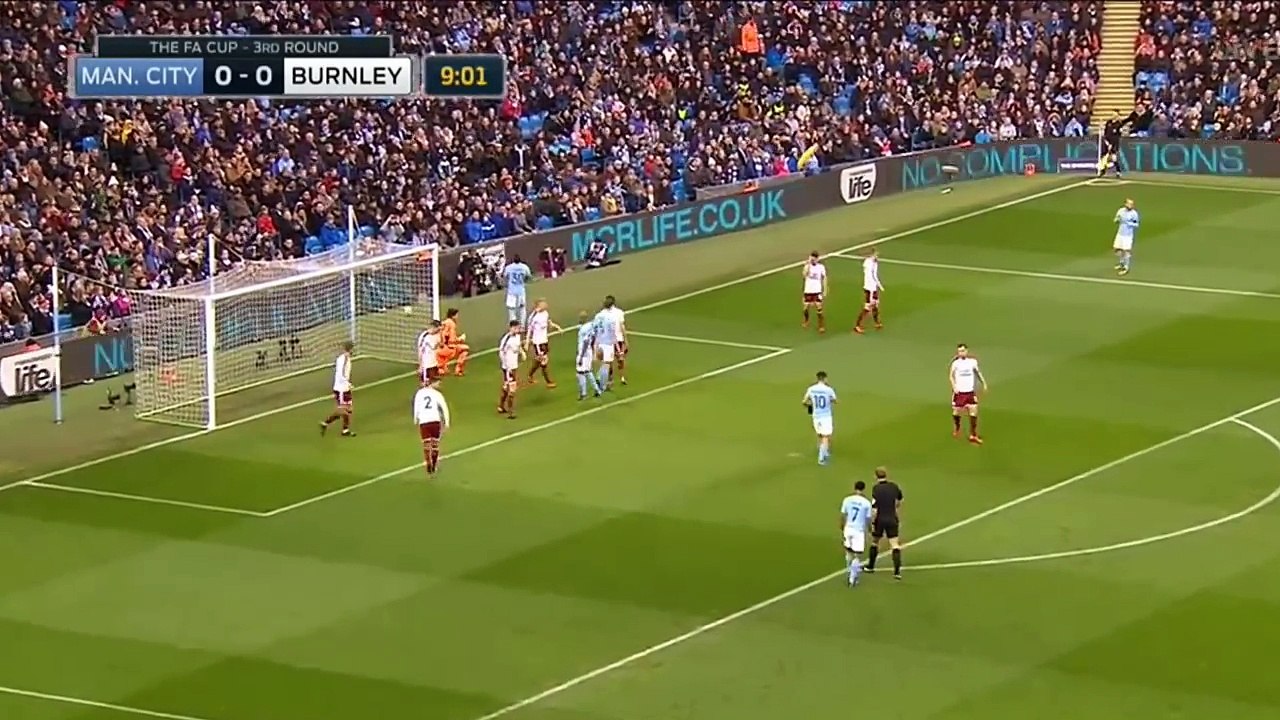 Manchester City vs Burnley 4-1 - Highlights & Goals - 06 Jan 2018_HD