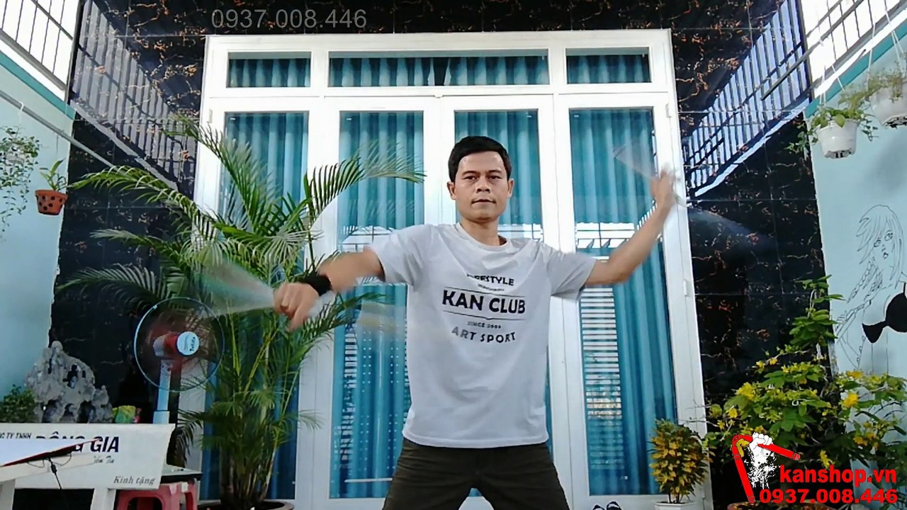 [NUNCHAKU REVIEW - Sample #13] Côn nhị khúc nhựa siêu bền. #KANSHOP. #Nunchaku. Côn nhựa. Plastic