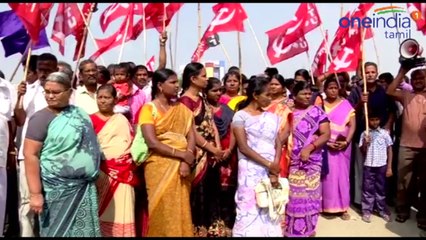 போக்குவரத்து ஊழியர்கள் குடும்பத்துடன் போராட்டம்- வீடியோ