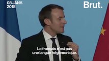 Emmanuel Macron défend la francophonie en Chine