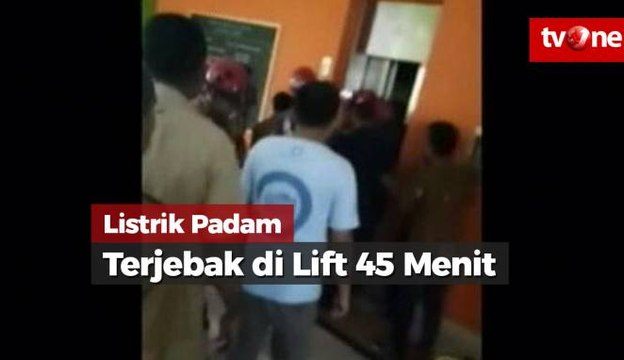 Pegawai Terjebak 45 Menit di Lift Akibat Listrik Padam