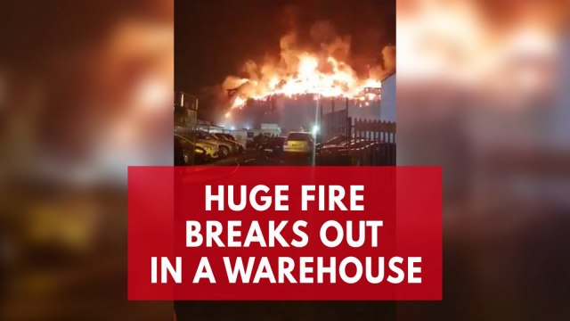 London fire crews tackle huge paint factory blaze