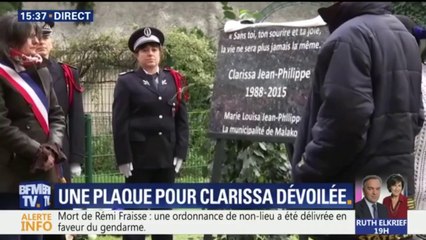Une plaque commémorative en mémoire de Clarissa Jean-Philippe dévoilée à Malakoff