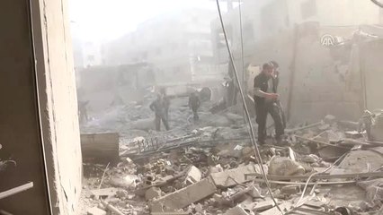 Ablukadaki Doğu Guta'ya Saldırılar Sürüyor