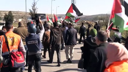 İsrail askerlerinden Batı Şeria'daki eylemlere müdahale - RAMALLAH
