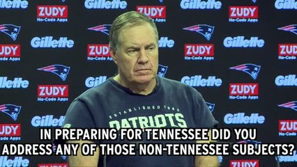 Bill Belichick Focuses on Upcoming Tennessee Game 🏈