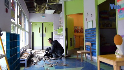 Intempéries: le plafond de l'école maternelle jacques-Brel s'effondre à Draguignan