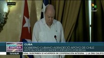 Gob. cubano agradece a Chile apoyo ante bloqueo impuesto por EEUU