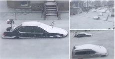 Faz tanto frio nos Estados Unidos que os carros simplesmente congelaram nas ruas