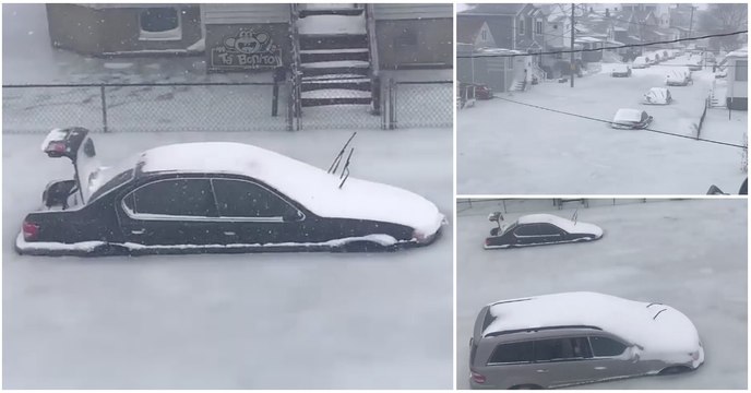 Faz tanto frio nos Estados Unidos que os carros simplesmente congelaram nas ruas