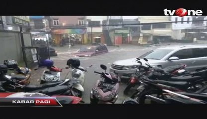 Pagarsih Banjir Lagi, Mobil dan Motor Terseret Arus
