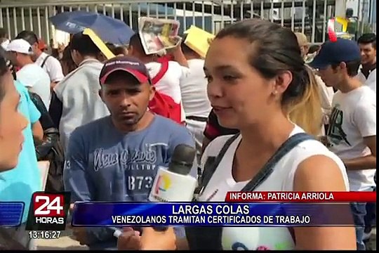 San Isidro: decenas de venezolanos hacen largas colas para tramitar permisos de trabajo