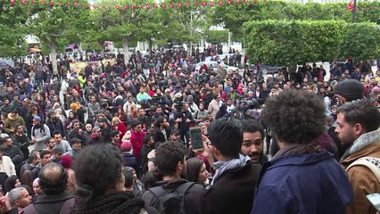 Protest in Tunis over rising costs and government austerity