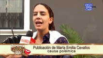 Publicación de María Emilia Cevallos causa polémica
