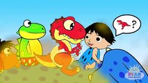 Dinosaur Cartoons for Children! Ryan ToysReview rescue baby T-REX Animation for Kids