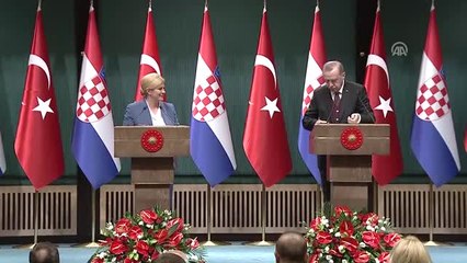 Kitarovic: "Hırvatistan, Türkiye'ye Milyonlarca Göçmene Sunduğu İmkanlardan Dolayı Minnettardır"