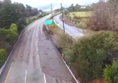 Drone Footage Shows Muddy 101 Freeway in California