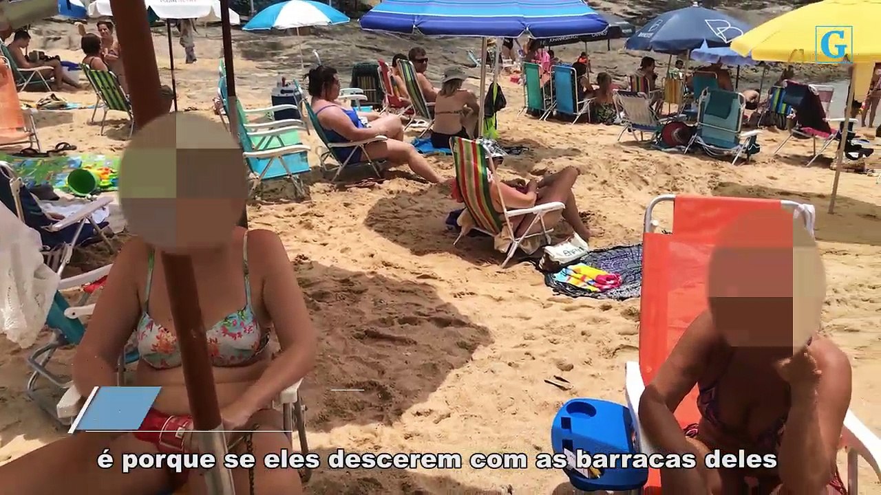 Barracas ocupam espaço nas praias de Guarapari