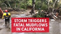 Winter storm hammered California with mudflows and floods