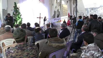 Messe de Noël dans l'ex-fief des jihadistes en Syrie