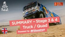 Summary - Truck/Quad - Stages 3 & 4 (San Juan de Marcona / San Juan de Marcona) - Dakar 2018