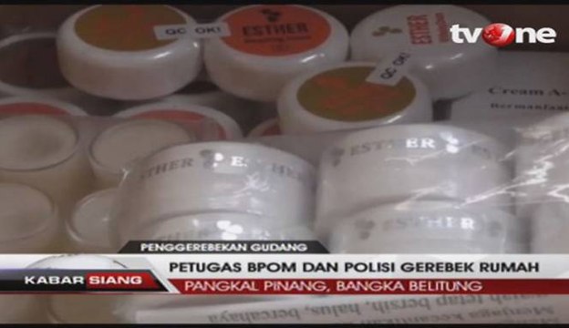 Petugas Gerebek Gudang Ribuan Obat, Kosmetik dan Jamu Ilegal