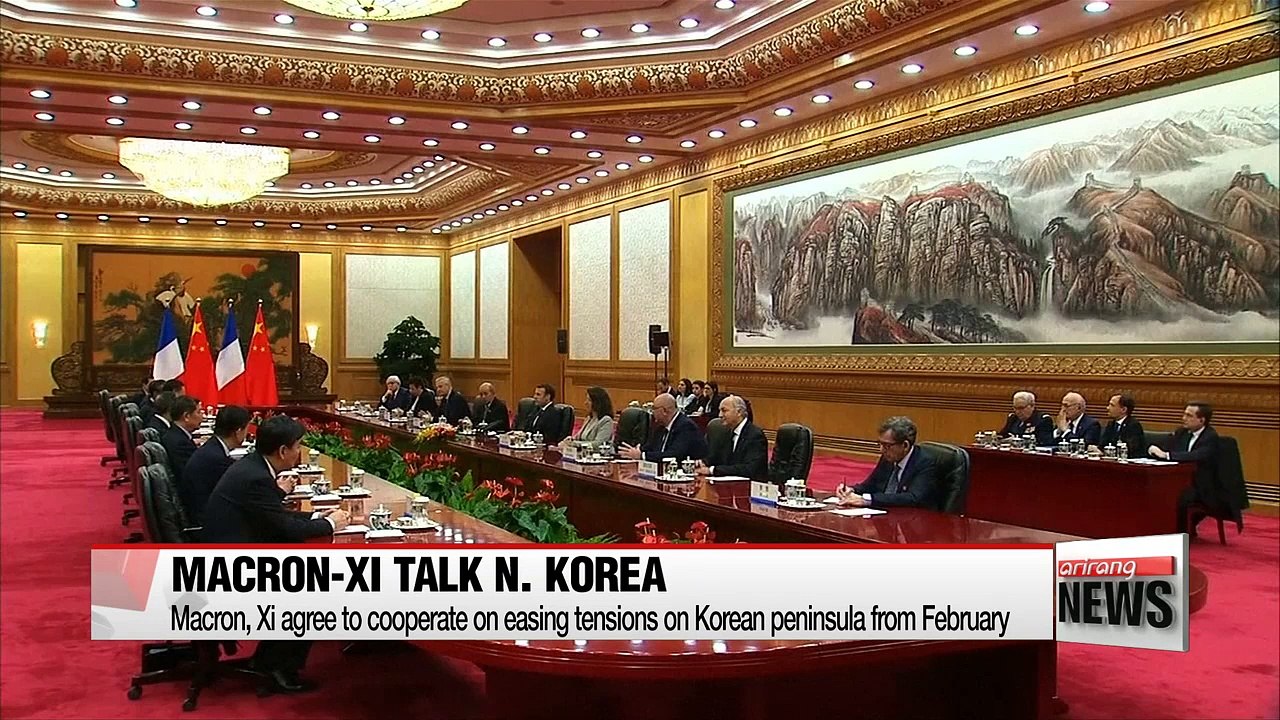 Macron, Xi agree to cooperate on easing tensions on Korean peninsula