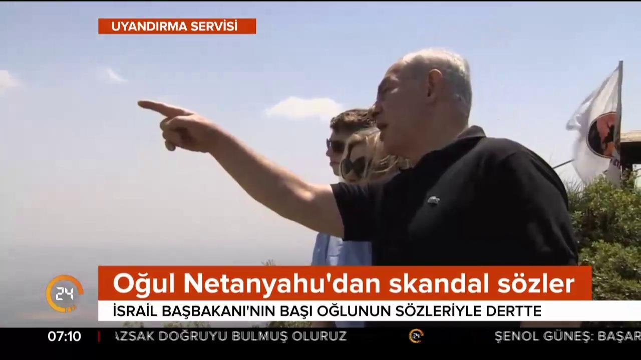 Netanyahu'nun oğlunun konuşması sızdı