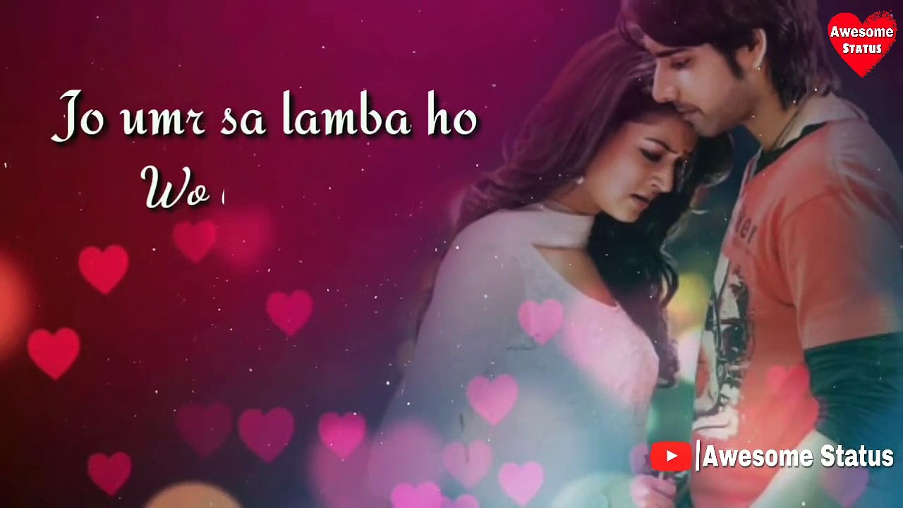 Jo Umar Sa Lamba Ho Wo Lamha Ban Jao - Whatsapp Status Video Song