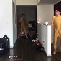 Lucas and Marcus Dobre - When you and your friends all wear the same outfit