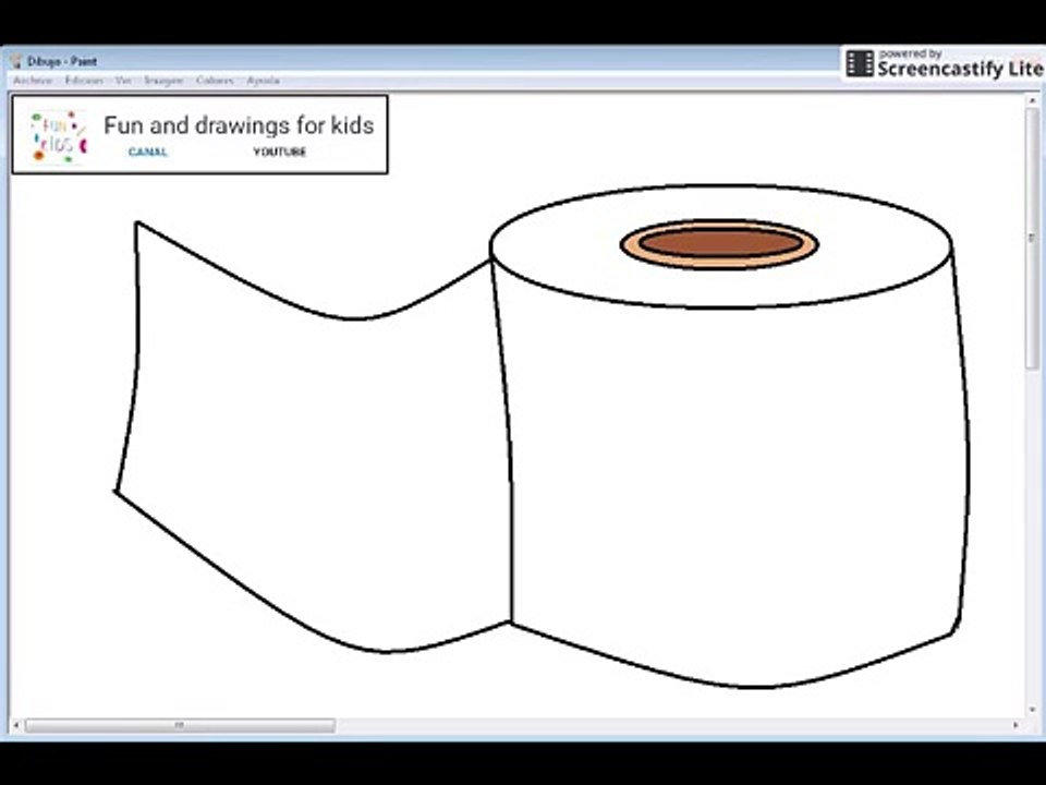 How to draw a funny toilet paper for children - Nursery rhymes