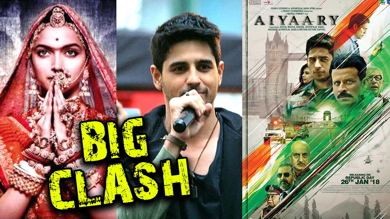 Sidharth Malhotra REACTS To Padmavati Aiyaary Clash