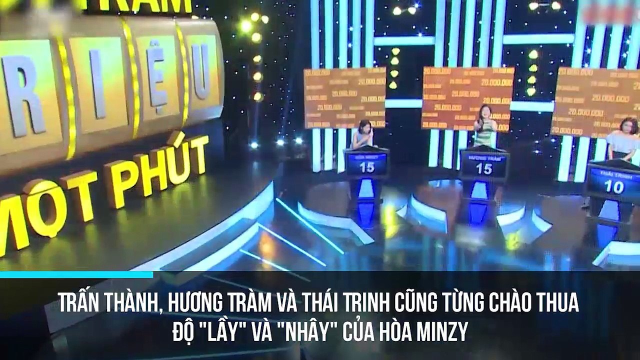 Trấn Thành, Hương Tràm và Thái Trinh cũng từng chào thua độ "lầy" và "nhây" của Hòa Minzy