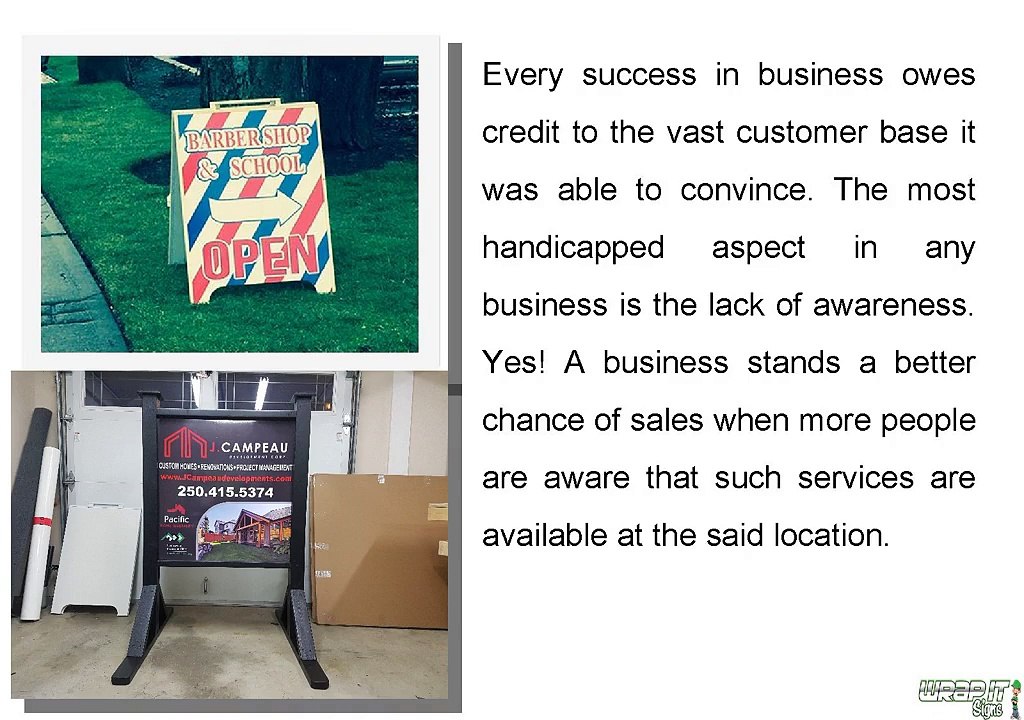 Express more with sandwich boards Victoria