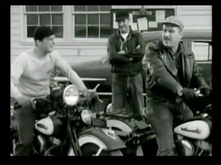 Old Harleys Off-Road In Code Two Movie (1953)