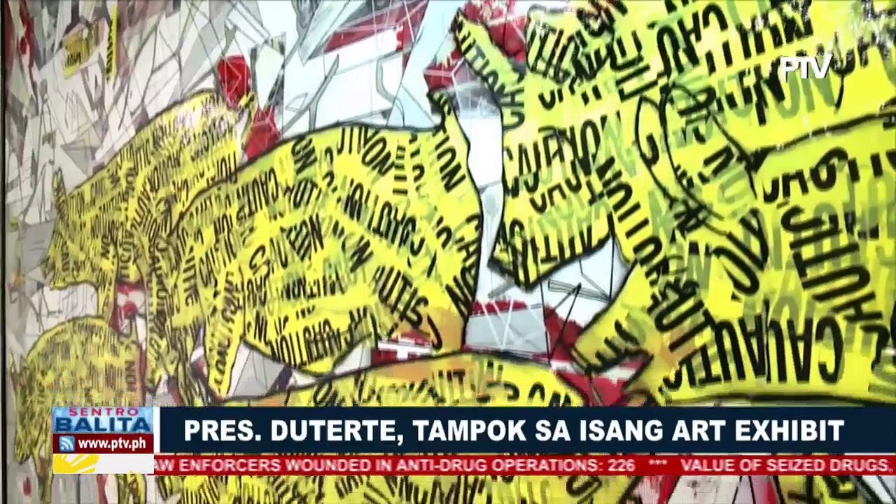 Pangulong Duterte, tampok sa isang art exhibit