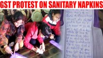 PM Modi receives messages on sanitary napkins in protest of GST, Watch Video | Oneindia News