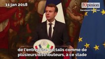 Lactalis: Emmanuel Macron réagit au scandale