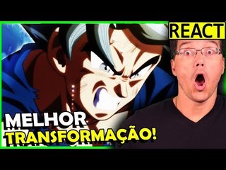 A TRANSFORMAÇÃO MAIS FORTE DO GOKU - React EP 110 DB Super
