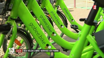 Lille : fin des vélos libre-service Gobee.bike à cause du vandalisme