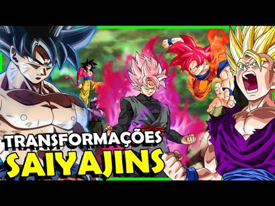 EPICO! TODAS AS TRANSFORMAÇÕES SAIYAJINS ATÉ HOJE