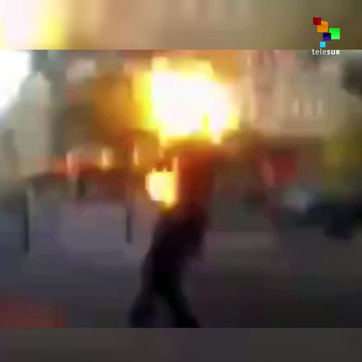 French Police Sets Man On Fire